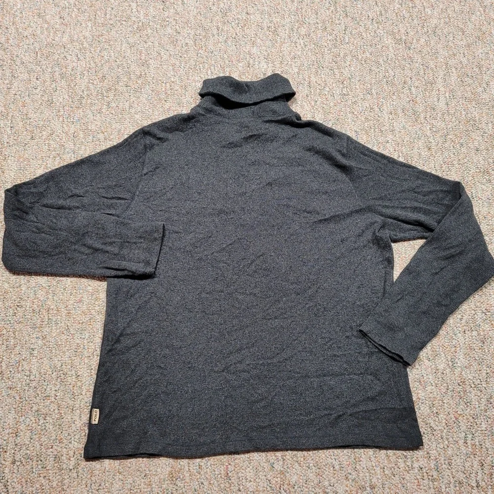 Polo Ralph Lauren Turtleneck Shirt Mens XL Gray Ribbed Cotton Long Sleeve